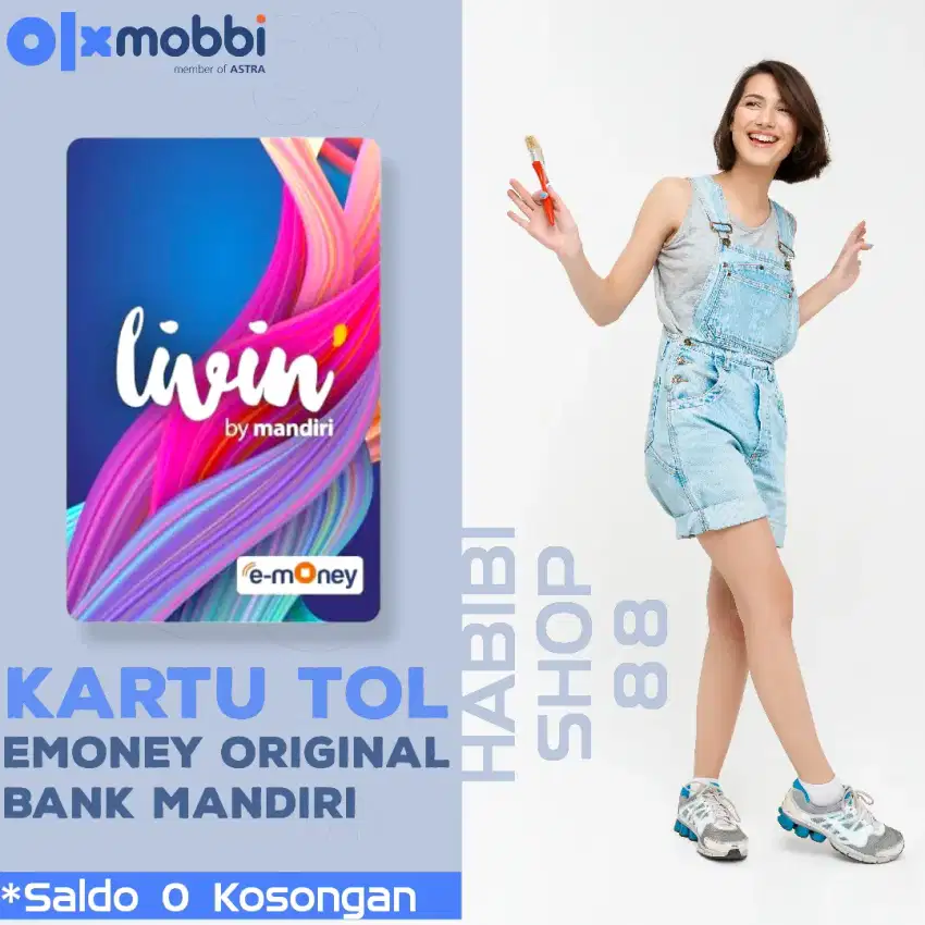 Kartu TOL E-money Original 100% Bank Mandiri Kosongan