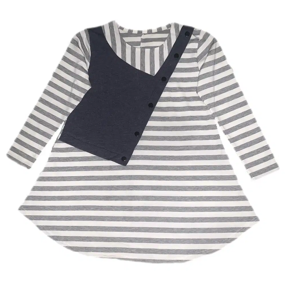 Baju Strip Wanita Lengan Panjang | Kaos Strip Wanita Lengan Panjang