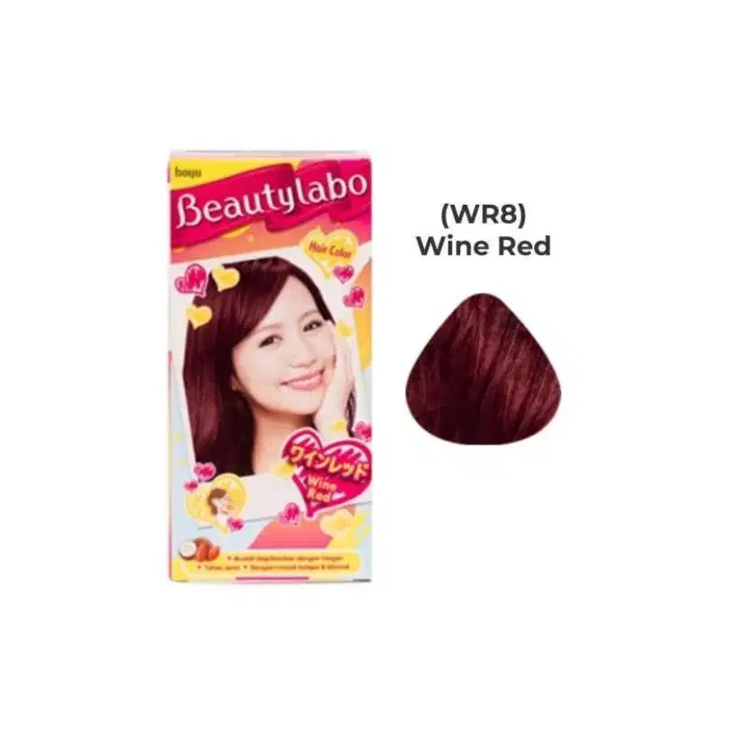 Beautylabo Hair Color - Wine Red | Cat Rambut