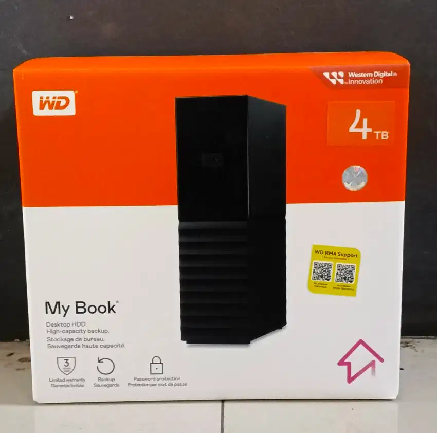 Jual Hardisk My Book WD 4 TB New Garansi Resmi