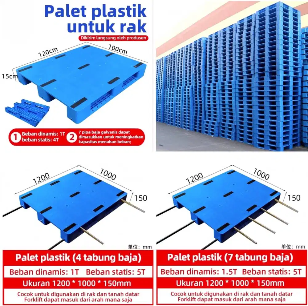 Keranjang plastik Baru Pallet plastik palet plastik
