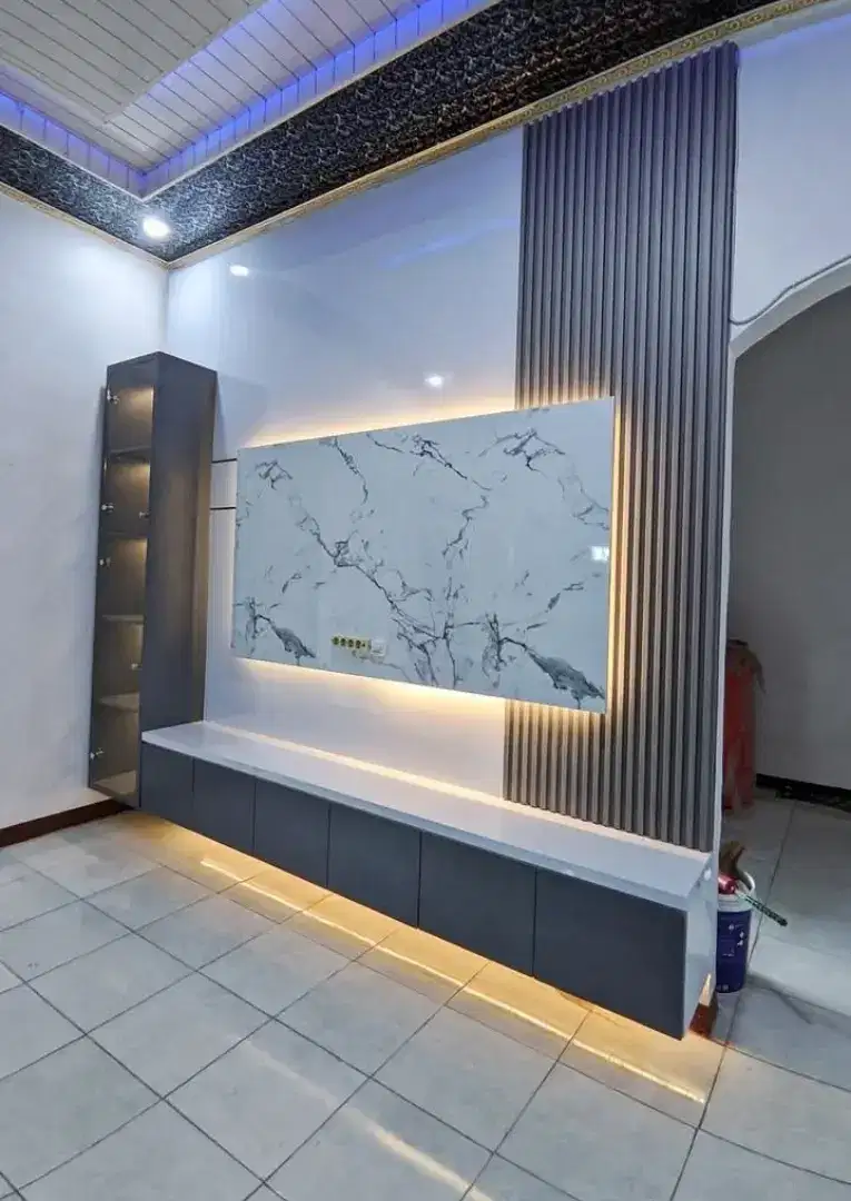 Backdrop TV HPL Minimalis