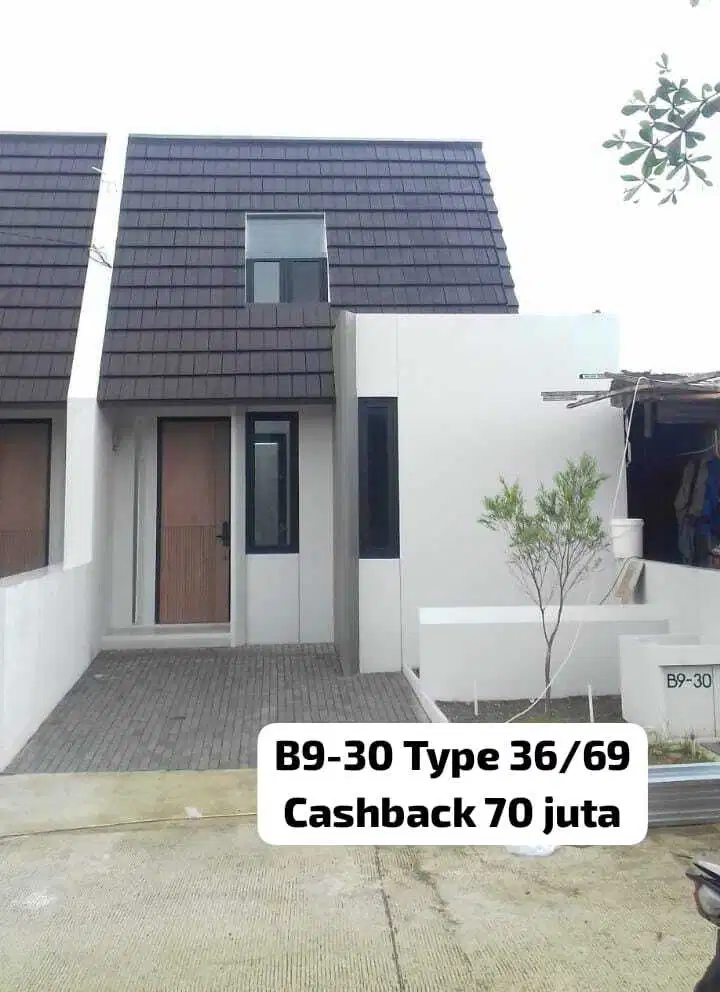 Rumah 1 lantai type 36/69. Hinata. Kopo