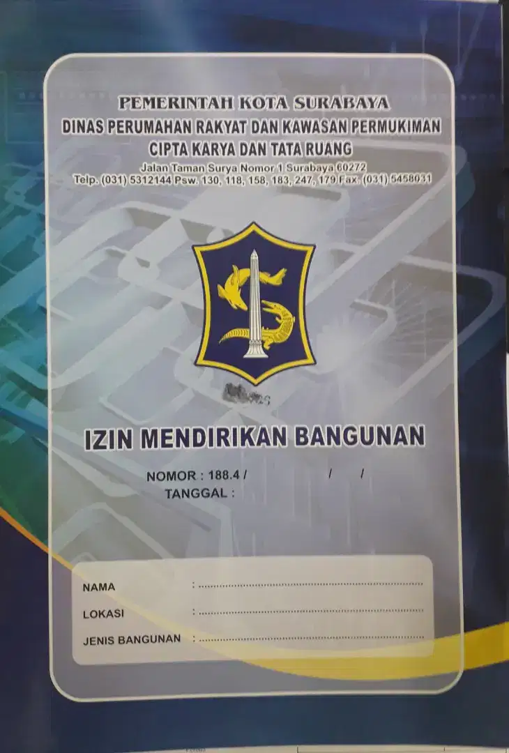 IMB Rumah tinggal PBG Surabaya