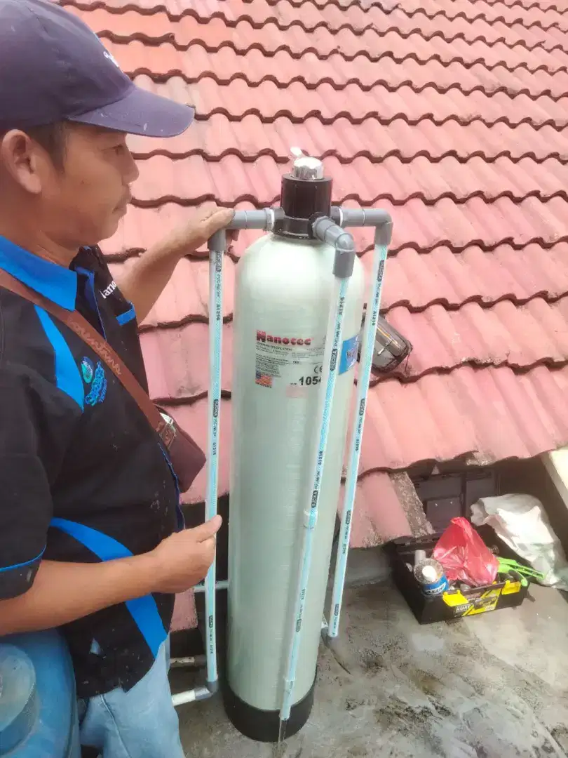 Alat filter penyaringan air pompa sumur bor tanah /PDAM PAM kuning bau