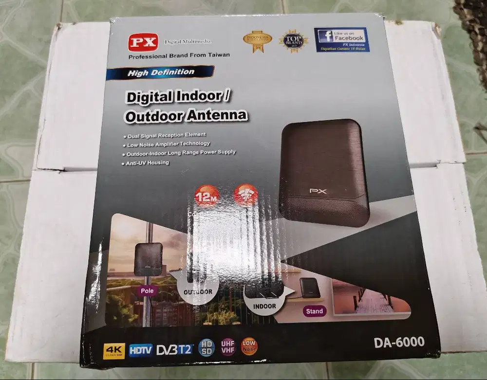 Antena Digital DVBT2 4K PX DA-6000