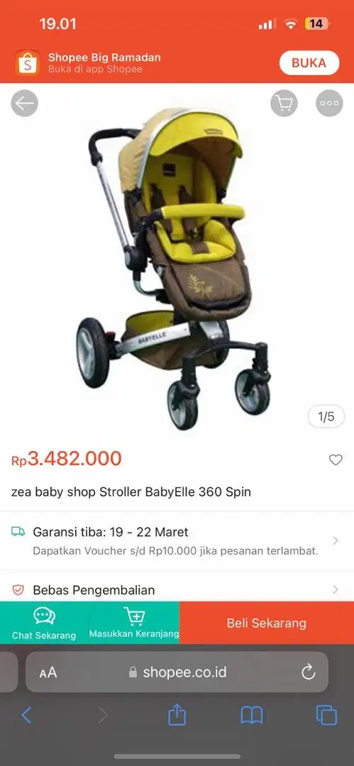 Stroller Babyelle 360 spin