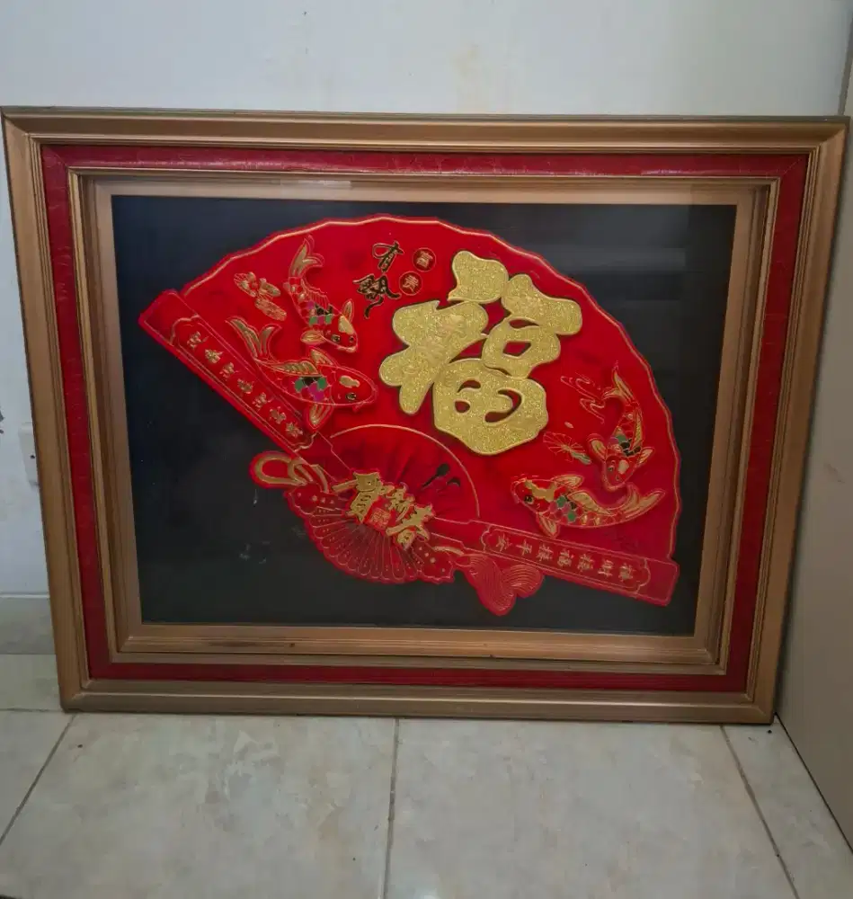 Bingkai foto kayu besar 90 x 73 cm