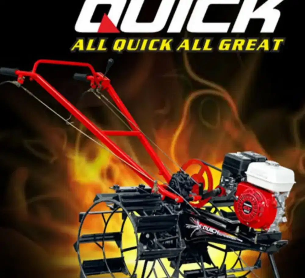 (KRANGGAN TEKNIK)traktor capung metal merk Quick