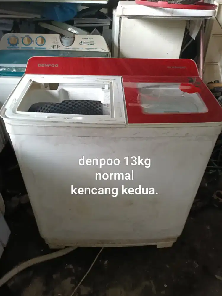 Mesin cuci denppo 13kg normal kencang kedua.