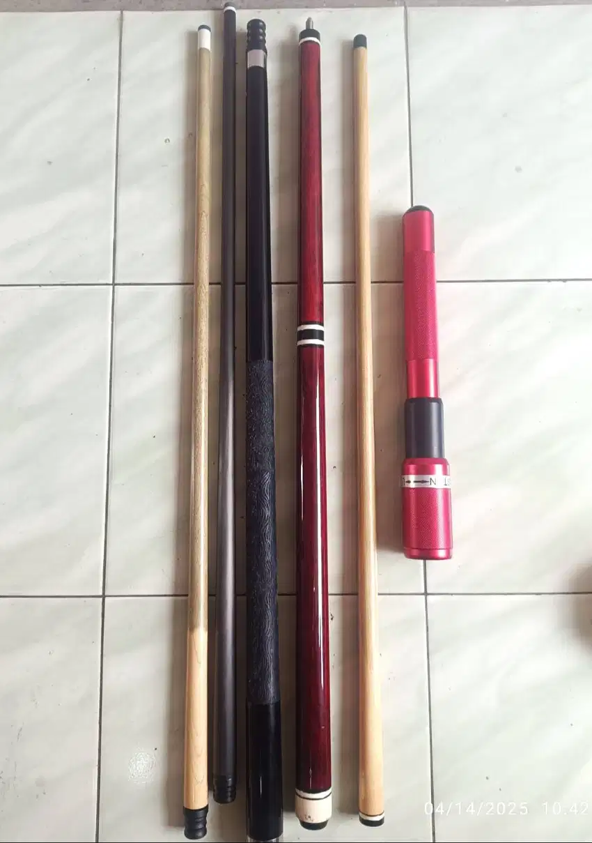 Stick Billiard Komplit Satu Set