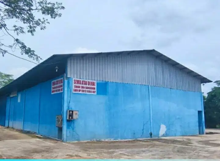 gudang di jl raya baru  suradita cisauk tangerang