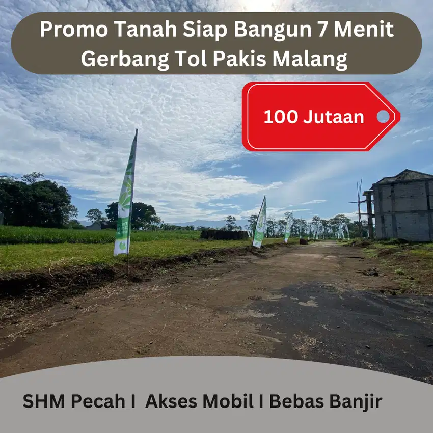 Tanah Cluster 10 Menit Bandara Siap Bangun