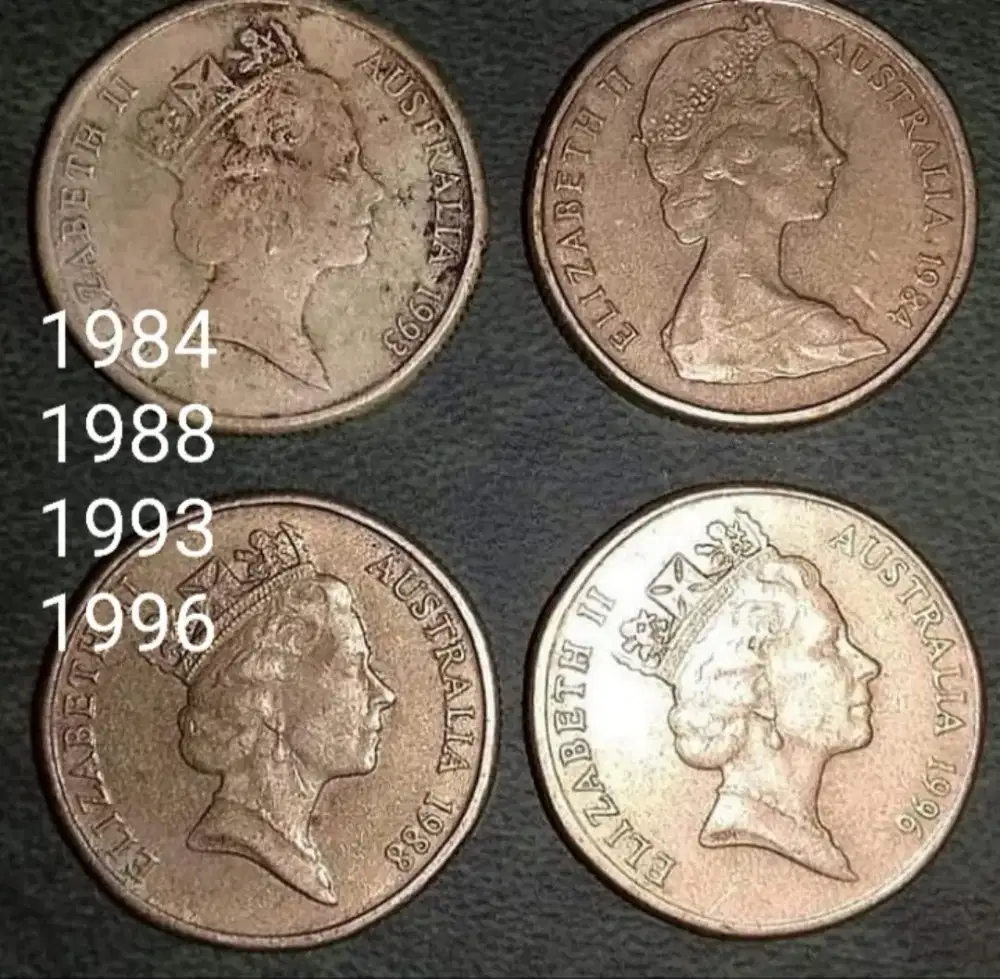 Uang koin lawas Australia dollar