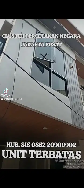 DI JUAL CLUSTER MEWAH PERCETAKAN NEGARA / RAWASARI JAKPUT