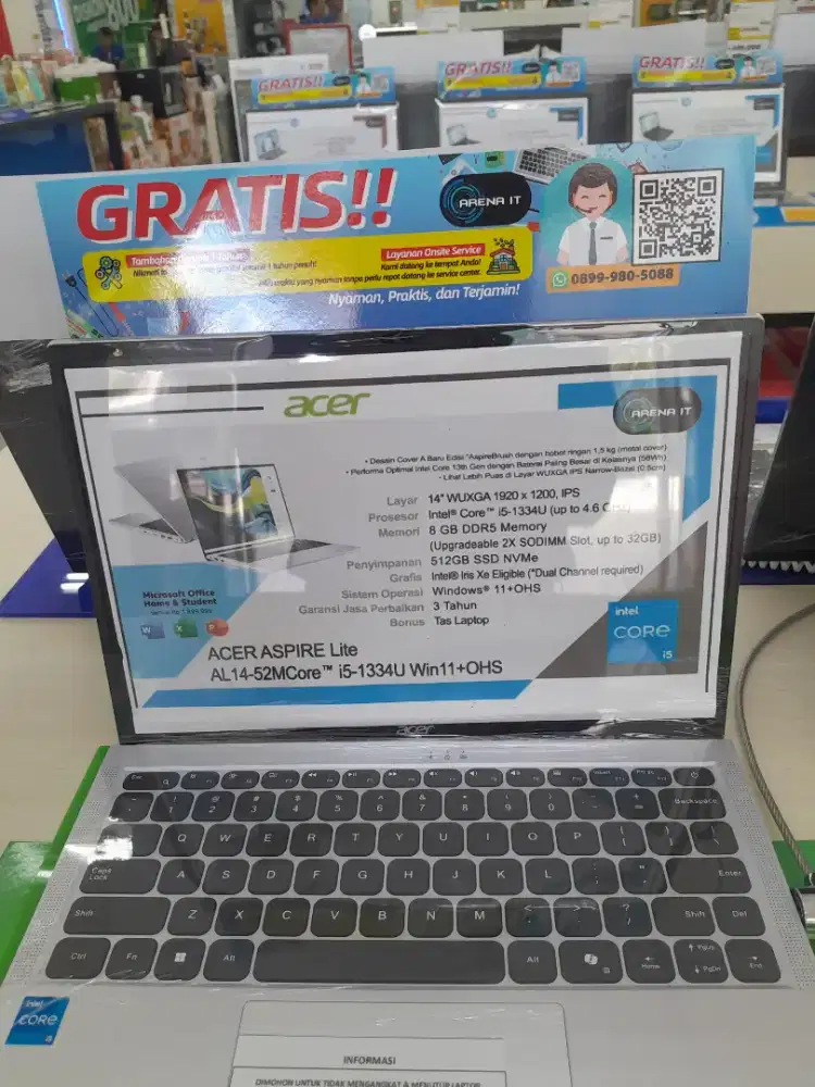JUAL LAPTOP ACER AL14-52M-59N8/LENOVO/ASUS/HP/ADVAN