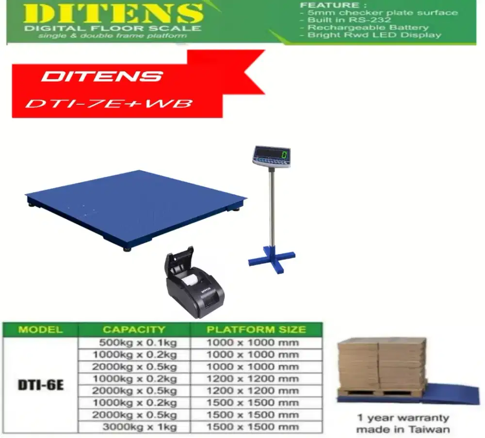 Timbangan Lantai kapasitas 3000kg ( 3 Ton )