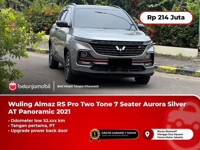 [POWERBACKDOOR] Wuling Almaz RS Pro Two Tone 7Seater AT Panoramic 2021