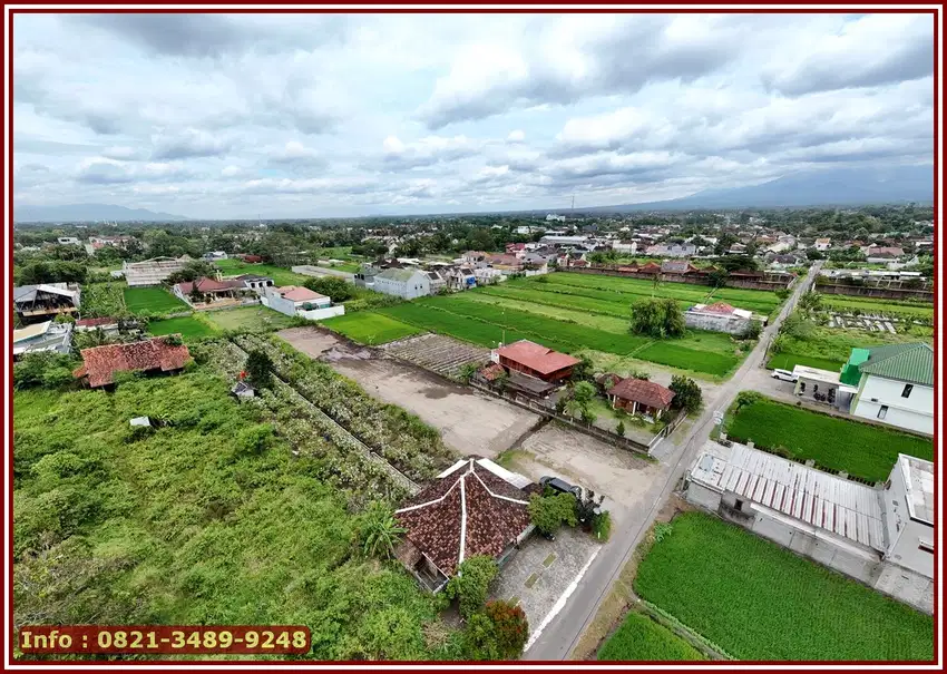 View Sawah dan Merapi DI Jogja Utara Area Jl.Damai