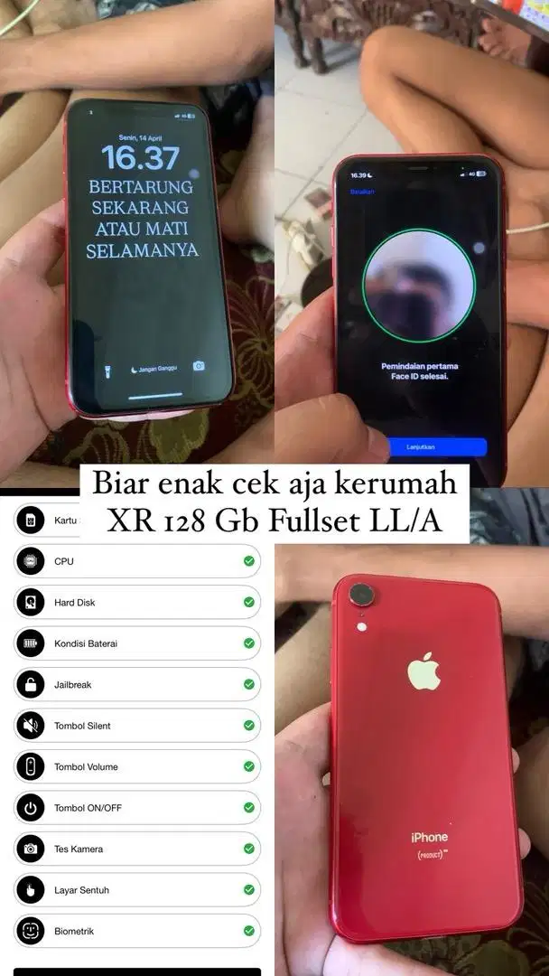 iphone xr 128gb inter fullset LL/A