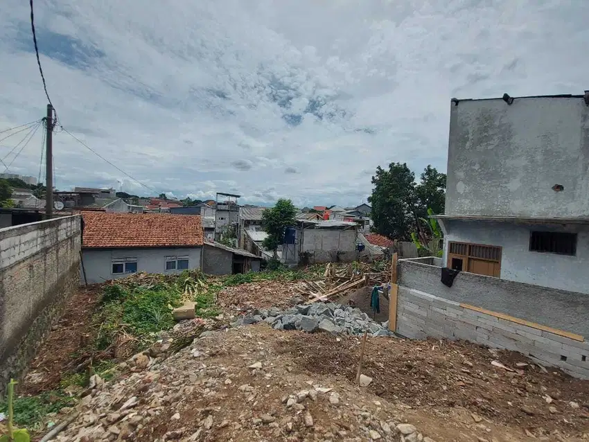 Beji timur tanah kavling luas 396 meter pinggir tol cijago dekat UI
