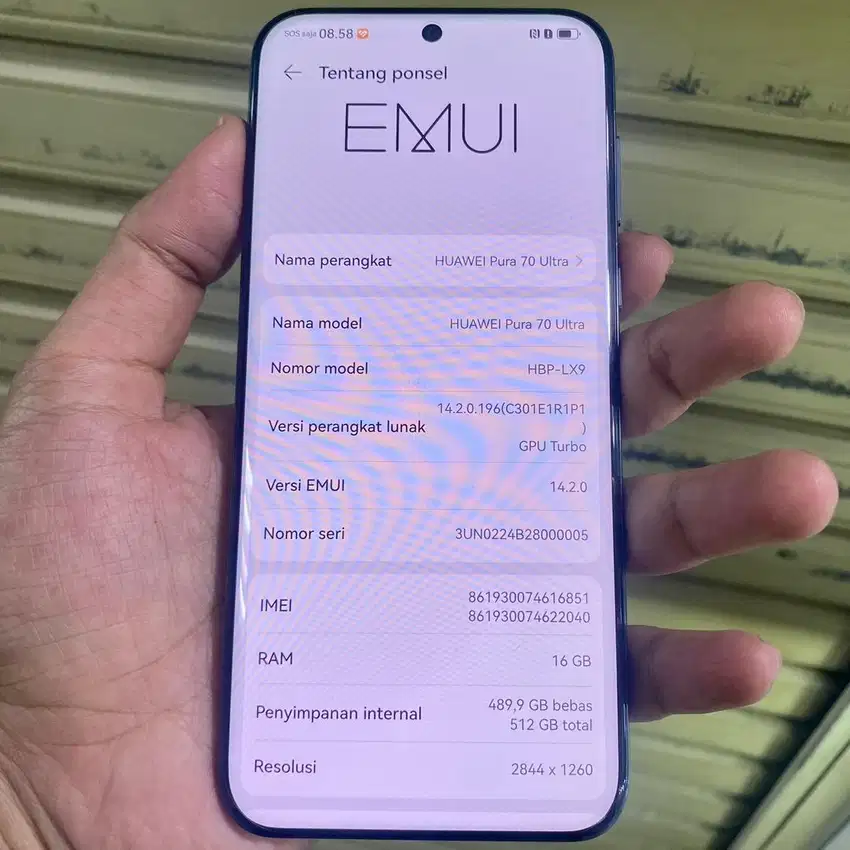 Huawei pura 70 ultra ram 16 / 512 resmi fullset ori