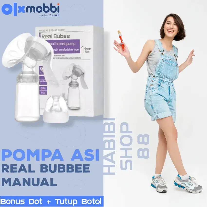 Pompa ASI Manual Portable Cocok untuk Busui Ringan Praktis