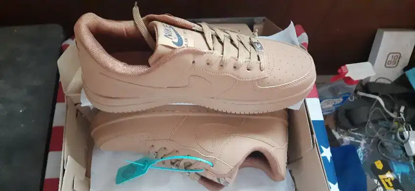 Nike Force 1 No.42  Coklat muda