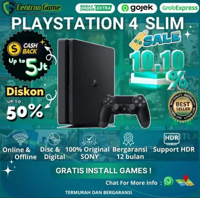 PS4 SLIM Original/FW 9.00 ready di CentrooGames