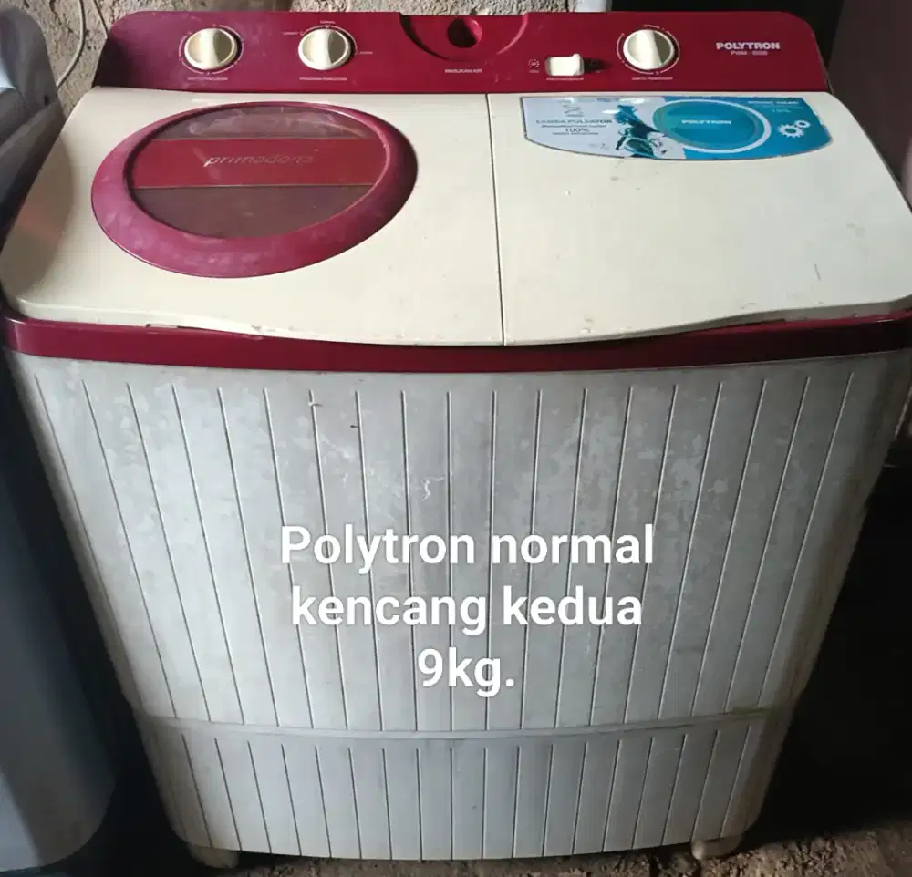 Mesin cuci Politron 9kg normal kencang kedua