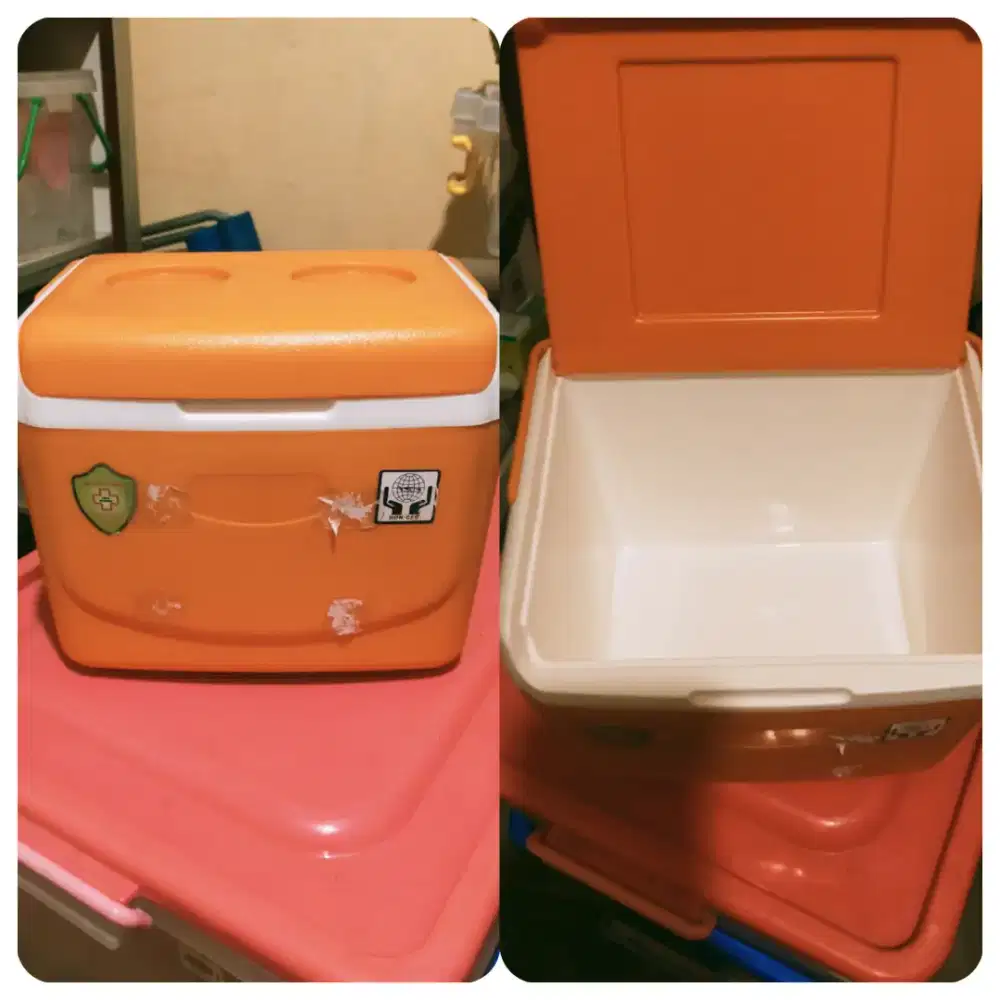 Cooler box oranye