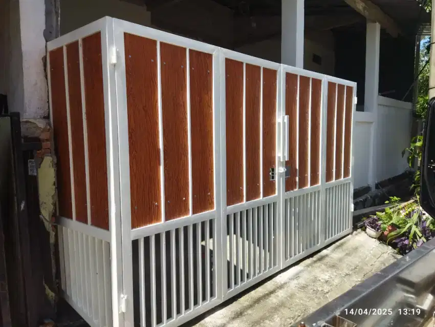 Woodplank minimalis pagar
