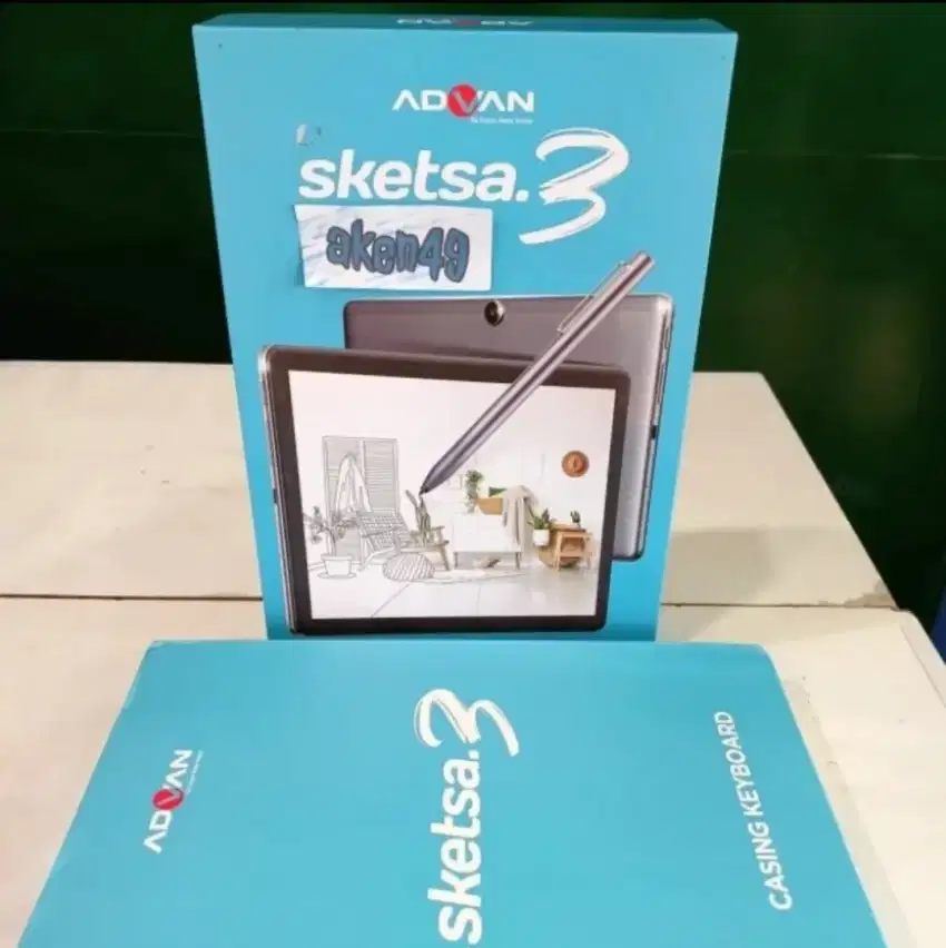 Murah New tab advan sketsa 3 ram 6/128 bonus keyboard dan stylus pena