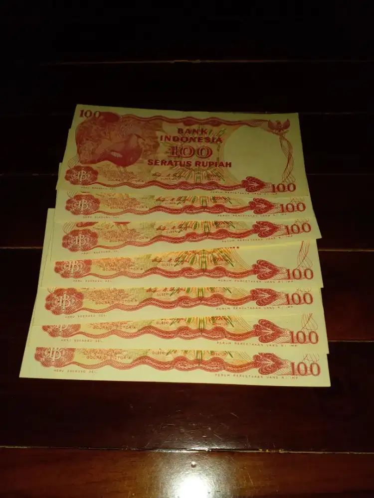 Uang kuno 100 lawas 1984 Asli
