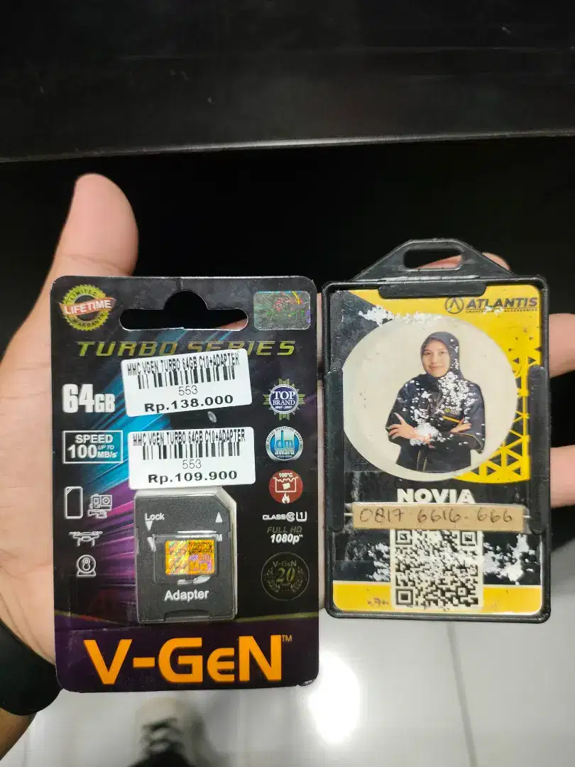 MMC VGEN TURBO 64GB C10 + ADAPTER ATLANTIS DAHSYAT