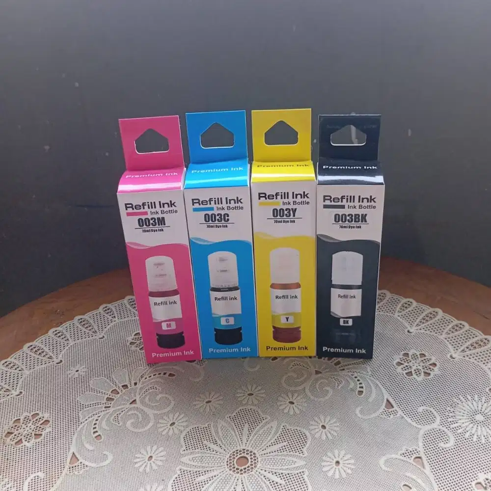 Tinta Printer Isi Ulang Refill Premium Ink Epson 664 100ml 1 set CMYK