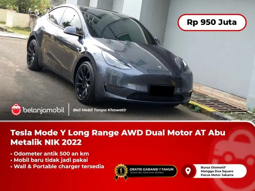 [ODO 500KM]LikeNew Tesla Mode Y Long Range AWD Dual Motor AT Abu 22/23