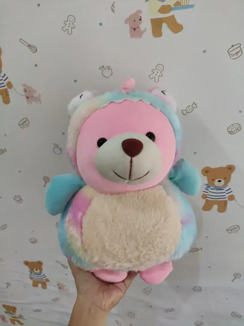 Boneka beruang pelangi timezone