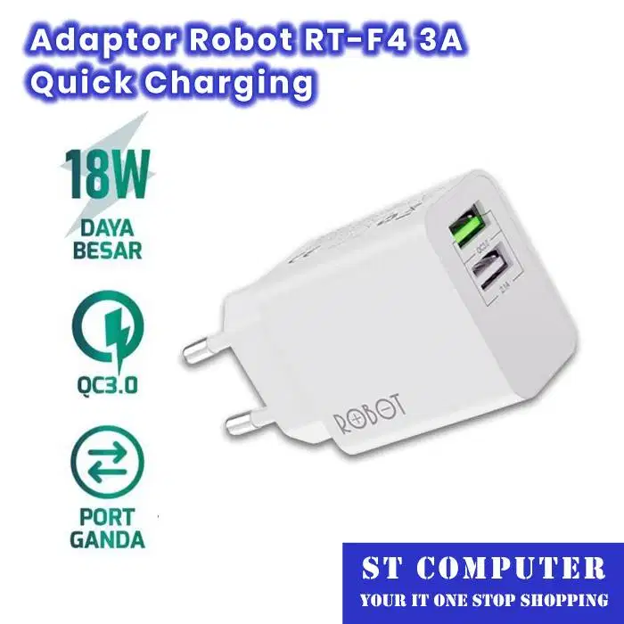 Adaptor Charger Robot RT-F4 3A Quick Charging