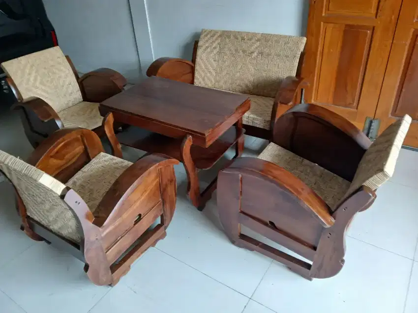 Kursi Sedan Rotan Jadul
