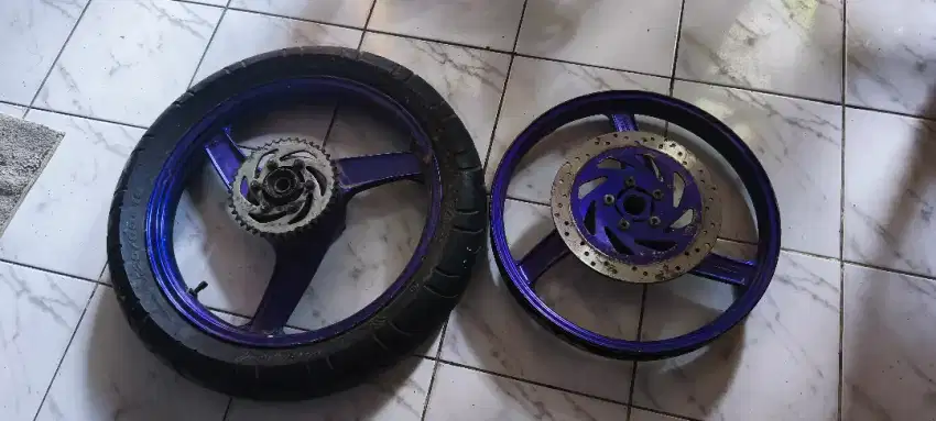 velg ninja lawas piringan rem dan gear