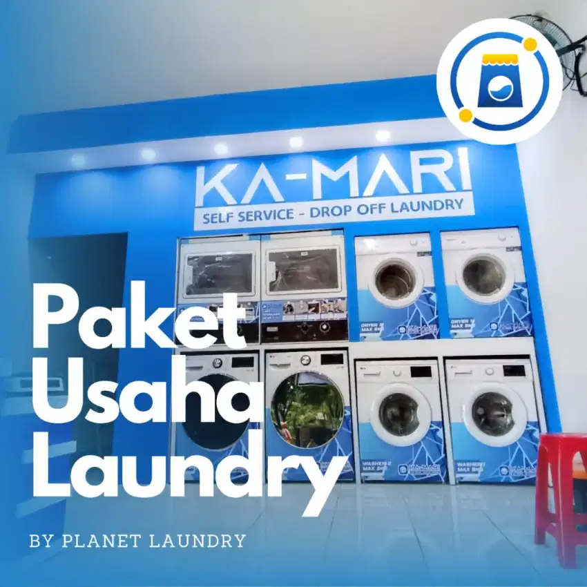 PAKET USAHA LAUNDRY KILOAN COIN BANGKALAN LENGKAP KOMPLIT
