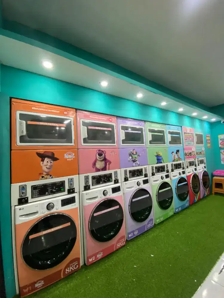 PAKET BISNIS LAUNDRY COIN SELF SERVICE PELANGGAN CUCI SENDIRI