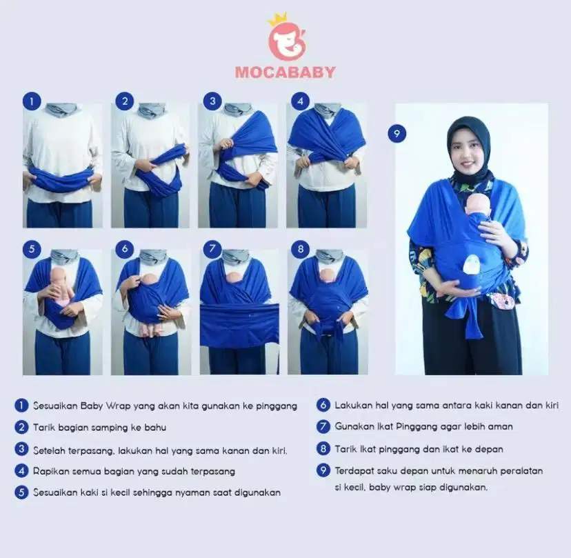 Gendongan bayi m-shape