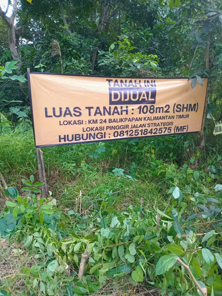 DIJUAL TANAH DEKAT KAWASAN WAHANA LINGKUNGAN HIDUP Km 24 PINGGIR JALAN