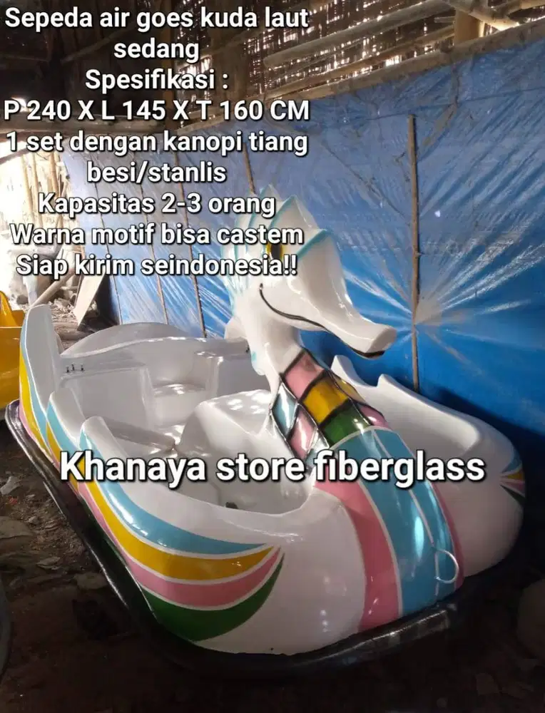 sepeda air gowes kuda laut/perahu wisata gowes/bebek gowes terbaru