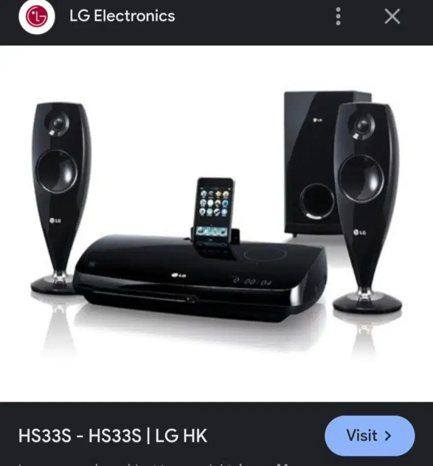 LG home theater DVD audio player