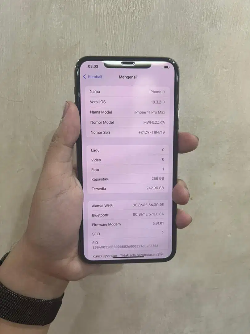 Iphone 11 Pro Max 256 Terdaftar Beacukai