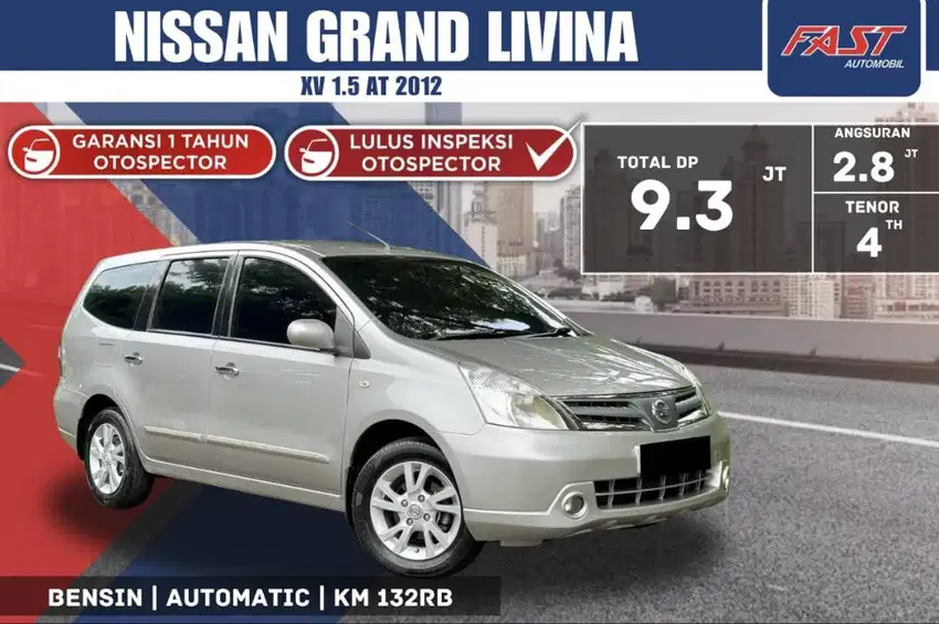 NISSAN GRAND LIVINA XV 2012 1.5 AT KM.132RB & PAJAK PANJANG #F6ST