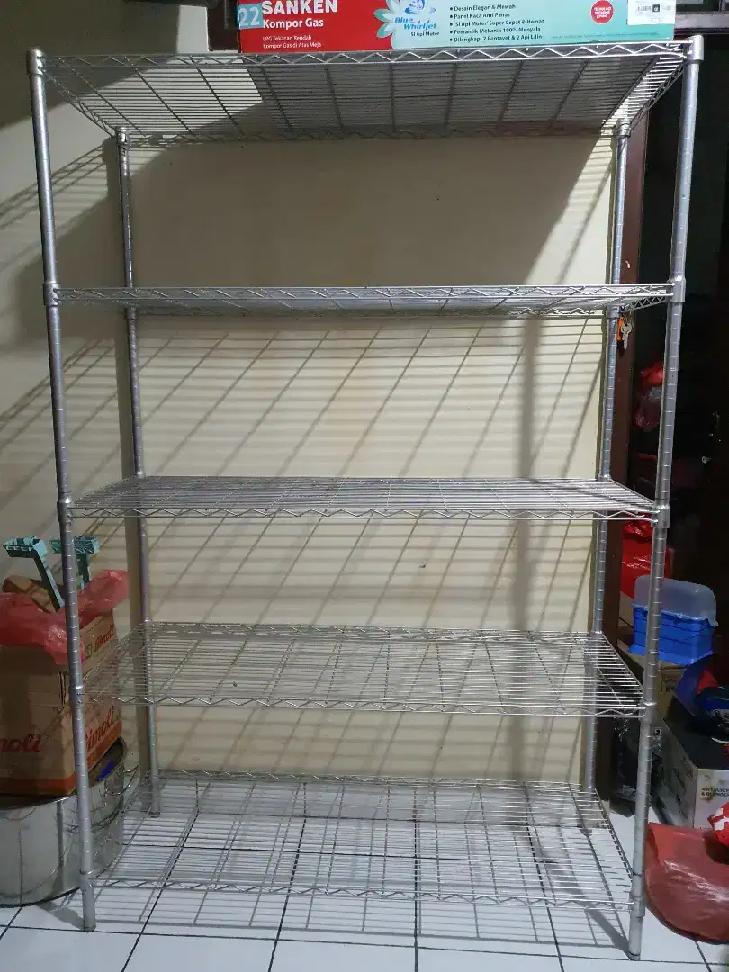 Rak multifungsi T 180 x L 40 x P 120 cm tanpa cacat